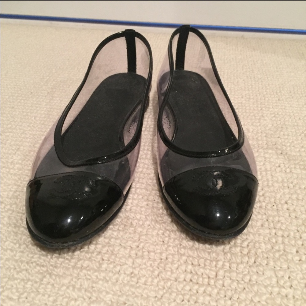 Chanel PVC CC Ballerina Flats